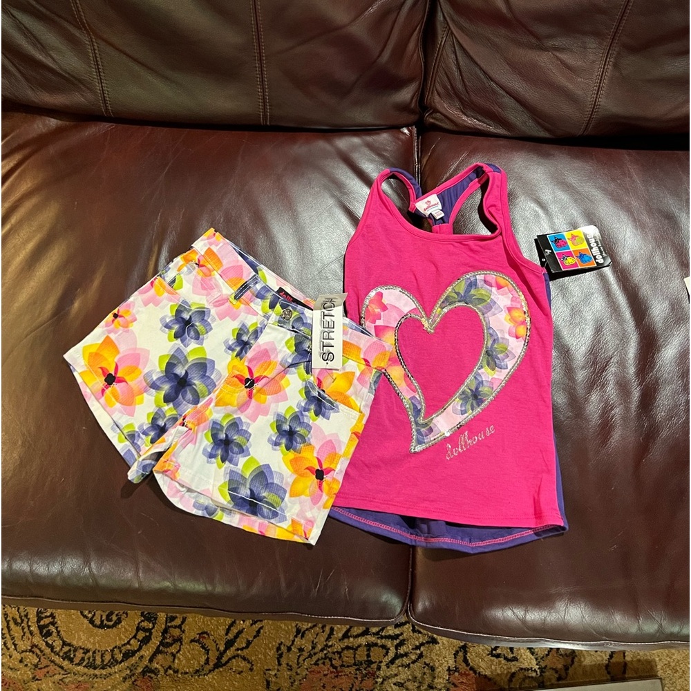 2 FOR $20 Dollhouse NWT Girls Short Set